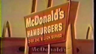 Compilation of late 1960s McDonalds Commercials Part 1 USA [upl. by Etnohs]