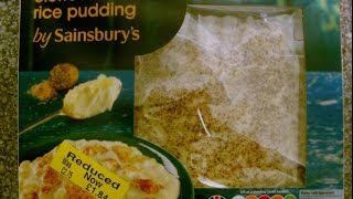 FIRST REVIEW clotted cream rice pudding by Sainsburys [upl. by Mcknight409]