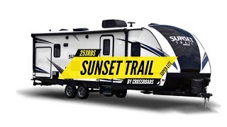 253RB Sunset Trail Super Lite By Crossroads RV  WalkThrough  Family RV [upl. by Eelarbed]