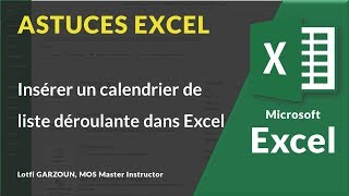 Insérer un calendrier de liste déroulante dans Excel 📆 [upl. by Katt877]