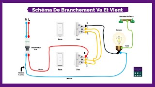 Comment Brancher Et Installer Un Va Et Vient I Schéma Electrique [upl. by Hew492]