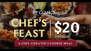 Chefs Feast 3Course Meal from 20 Enjoy Chicken Lettuce Wraps amp More [upl. by Charlton]