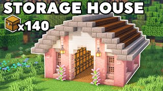 Minecraft Cherry Blossom Storage House Tutorial [upl. by Adnik376]