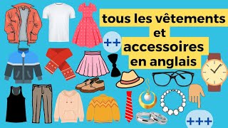 vocabulaire anglais▪️tous les vêtements et accessoires en anglais▪️anglais facile [upl. by Eirojam]