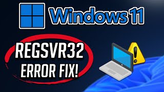 RegSvr32 The Module Failed to Load Error on Windows 1110 Tutorial [upl. by Elleyoj]