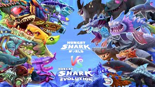 ALL SHARK GAME THROUGH THE YEARS 2024 ALL HUNGRY SHARK WORLD VS EVOLUTION  All 70 Sharks [upl. by Radmen238]