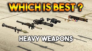 GTA 5 ONLINE  RPG VS HOMING LAUNCHER VS MINIGUN WHICH IS BEST HEAVY WEAPON [upl. by Arinaid530]