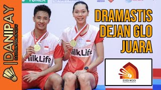 Dramasits DejanGloria Juara  Badminton Syed Modi India International 2023 [upl. by Barbette]