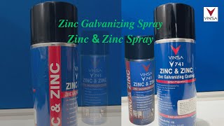 Zinc Galvanizing Spray Zinc amp Zinc Spray zinspray spray [upl. by Htebasyle]