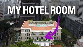 BEST HOTEL ROOM IN BRAZIL  Inside the 6 star Rosewood São Paulo [upl. by Sitnerp]