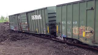 Rolling Railcars Off the Tracks at Duagh [upl. by Towill178]