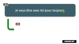 French pronunciation  Je veux être avec toi pour toujours [upl. by Euqenimod]