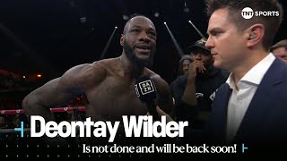 quotTIMING WAS OFF” 😳  Deontay Wilder says hes not done and will be back soon after Parker defeat 🥊 [upl. by Grindle]