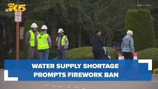 Water supply shortage prompts firework ban on Mercer Island [upl. by Phineas]