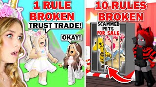 Who Can BREAK The MOST RULES In Adopt Me Sanna Vs Moody Roblox [upl. by Ellevehs]