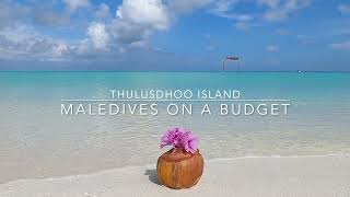 Maldives on a budget  THULUSDHOO ISLAND [upl. by Oizirbaf777]