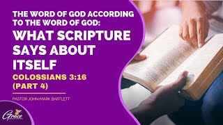 What Scripture Says About Itself Pt 4  Pastor JohnMark Bartlett [upl. by Harriet957]