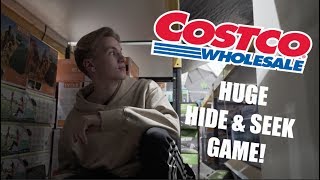 HUGE HIDE AND SEEK IN COSTCO [upl. by Kenlay]