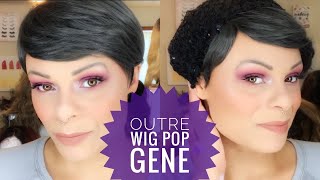 Outre Wig Pop GENE Wig Review  DRN2 Charcoal Gray  SUBSCRIBER REQUEST [upl. by Retrop]