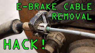 EBrake Cable Retaining Clip Removal [upl. by Notneb]