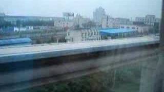 Magnetic Levitation train Shanghai China [upl. by Aynekat]