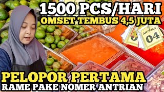 1500 PCSHARI OMSET 45 JUTA  PELOPOR PERTAMA JUALAN INI RAME PAKAI NOMOR ANTRIAN  IDE USAHA UNIK [upl. by Eetnahc]