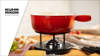 Fondue Pot induction cast iron  KUHN RIKON [upl. by Eihtak]