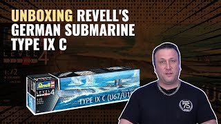 Revell 172 German Submarine Type IX C  Scale Model Kit Unboxing amp Review [upl. by Aicarg]