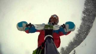 SNOWSCOOT meets GoPro HD Hero Vol2 Powder [upl. by Alister898]