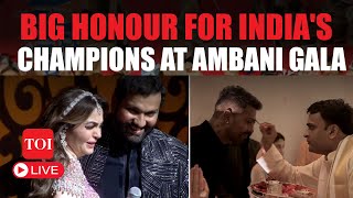 LIVE  Inside Ambani Gala Tears Hugs amp Celebrations As Indias Champion Players Make A Grand Entry [upl. by Ong241]