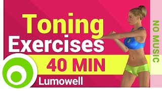 Toning Exercises for Women at Home [upl. by Dickey537]