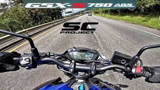 SUZUKI GSXS 750 Test Ride 🔥🔥 Pure Sound  SC Project  Medina Motors [upl. by Sylado]