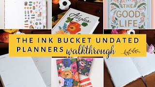 Ink Bucket Undated Planners Walkthrough  Sanjana Raj [upl. by Masera]