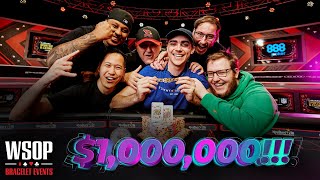 Thrilling World Series of Poker Final Table with 1000000 Top Prize [upl. by Assenal]