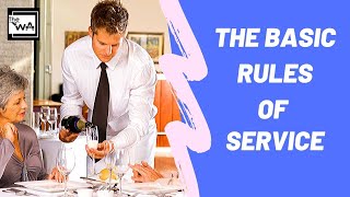 Lesson 2 Basic Rules of Service in the Restaurant Waiter training FampB Online Training Course [upl. by Seuqram572]