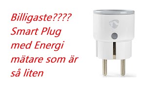 Unboxing Nedis WiFi Smart Plug med energimätning 10A Billigaste som är så liten från Webhallen [upl. by Griffis943]