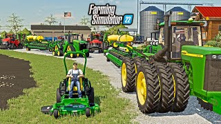 BIG TIME FARMERS PLANTING 2000 ACRES IN A DAY 48 ROW PLANTERS  FARMING SIMULATOR 22 [upl. by Betta]