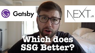 Gatsby vs Nextjs Which does SSG Better [upl. by Anirdna]