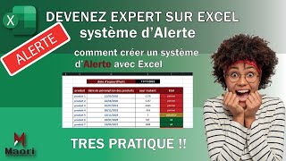 COMMENT CREER UN SYSTEME DALERTE AVEC EXCEL [upl. by Ellener]