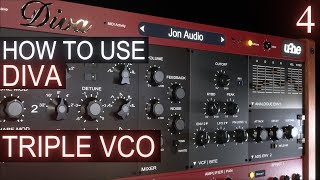 Triple VCO PART 4  uhe DIVA Tutorial [upl. by Jayme]