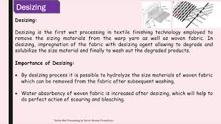 Textile Wet Processing1L13Desizing Process and its Classification [upl. by Beitnes]