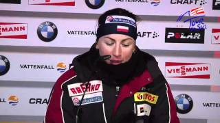 Justyna Kowalczyk press conference stage 3 [upl. by Rehpotsirhc]