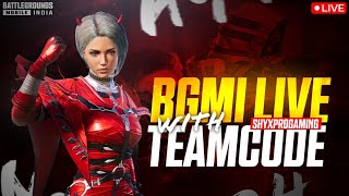 bgmi live with teamcode bgmi live pubglivefeedbgmipubgbgmilivebgmiprosireas [upl. by Akyeluz771]