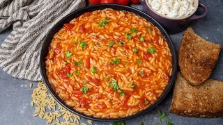 Manestra — Greek Orzo with Tomato Sauce [upl. by Gaut]