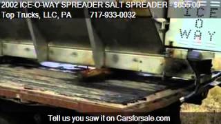 2002 ICEOWAY SPREADER SALT SPREADER  for sale in Bethel [upl. by Mendez]