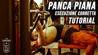 Tutorial PANCA PIANA  Esecuzione e tecnica CORRETTA ▪ Bench Press [upl. by Frisse]