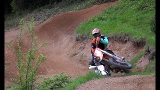 KTM 300 EXC TPI on motocross track [upl. by Llerdnam560]