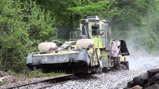 CSX MOW Crew Replacing Railroad Ties On The Old Main Line [upl. by Adigun625]