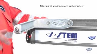 Supporto barella per ambulanze con sospensione idropneumatica mod EDEN [upl. by Shulins]