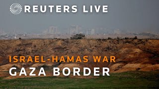 LIVE IsraelGaza border [upl. by Bundy]